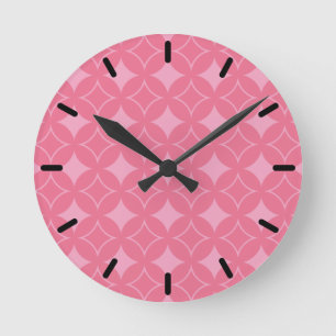 Horloge Ronde Motif shippo rose