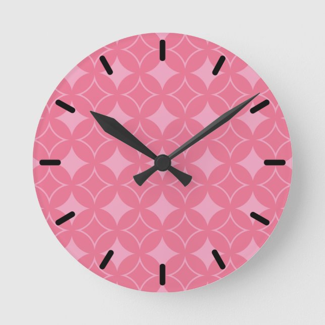 Horloge Ronde Motif shippo rose (Recto)