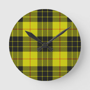 Horloge Ronde Motif tartan MacLeod