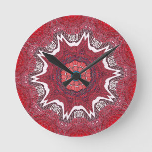 Horloge Ronde Motif tribal de l'ethnie Sindh.jpg
