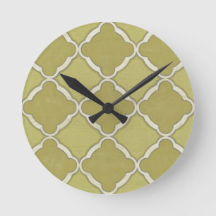 Horloge Ronde Motifs du marché IX