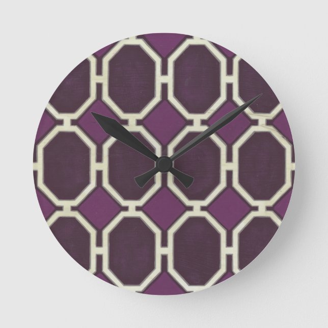 Horloge Ronde Motifs du marché VIII (Recto)