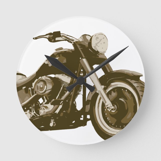 Horloge Ronde Moto Brown de Harley (Recto)