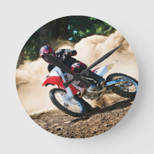 Horloge Ronde Motocross