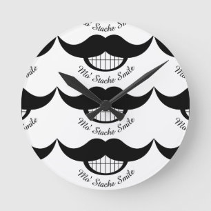 Horloge Ronde Moustache