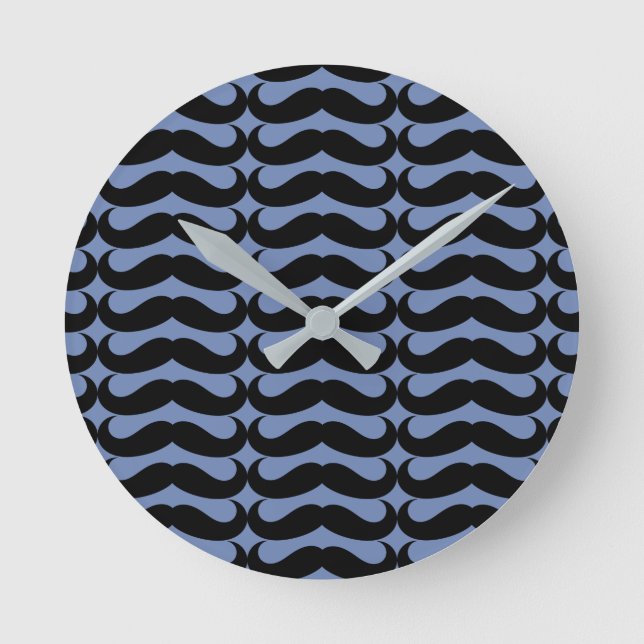 Horloge Ronde Moustache noire (Recto)