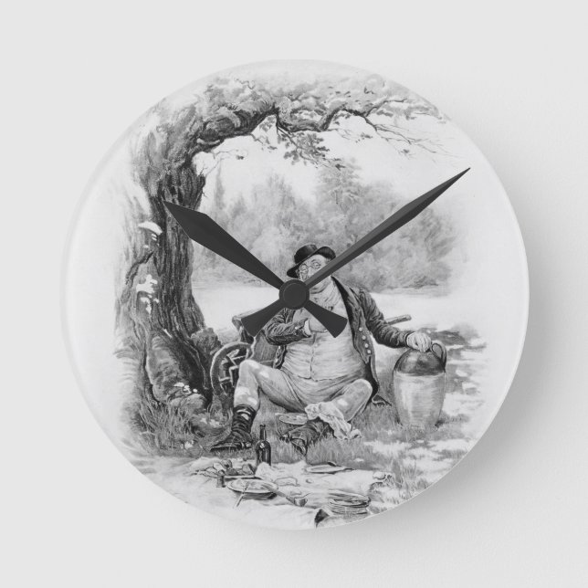 Horloge Ronde Mr Pickwick, de "Charles Dickens : Un commérage su (Recto)