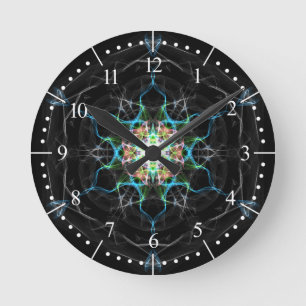 Horloge Ronde Multicolor galaxy light into space