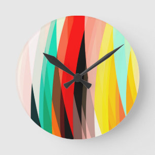 Horloge Ronde Multicolore