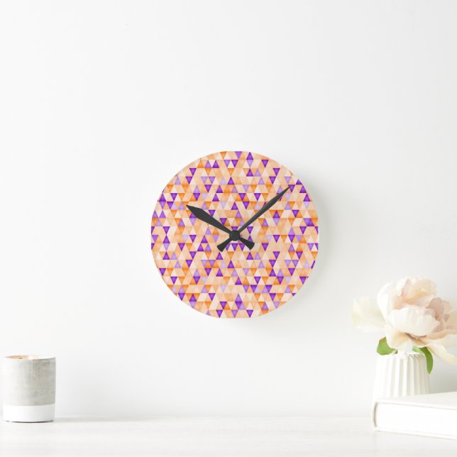 Horloge Ronde Multicolore I (Maison)