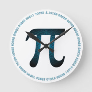 Horloge Ronde Mur acrylique Blueberry Pi en blanc