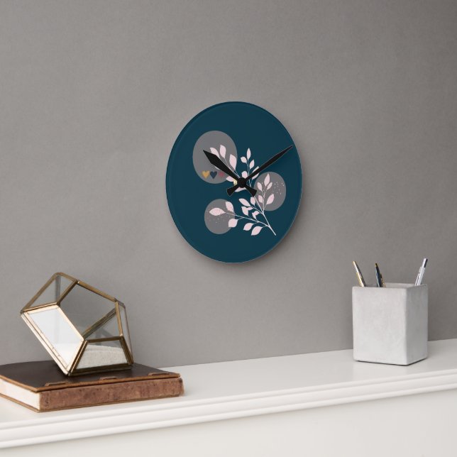 Horloge Ronde Mur acrylique ronde Boho moderne (Bureau)