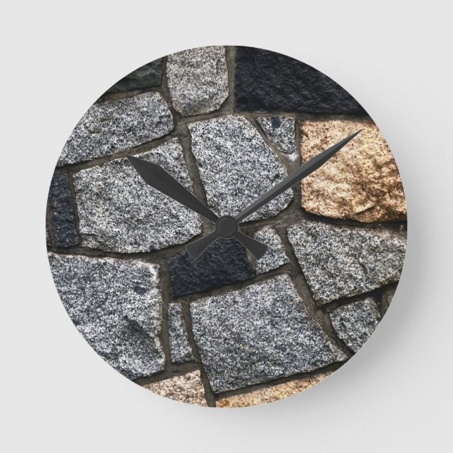 Horloge Ronde Mur de Gray Stone (Recto)