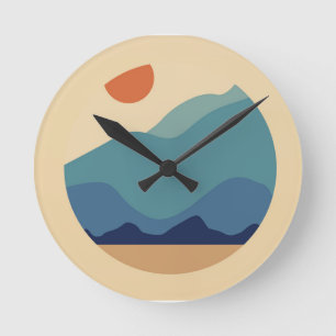 Horloge Ronde Mur de la nature moderne