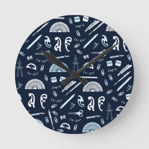 Horloge Ronde Mur des enseignants en mathématiques