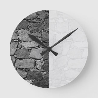Horloge Ronde Mur en basalte