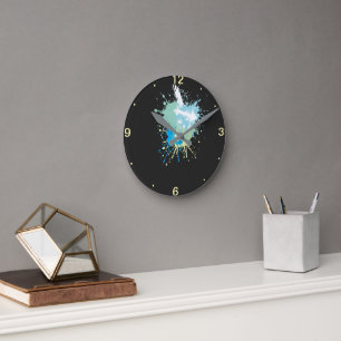 Horloge Ronde Murugi Home Decor Breezy Ticks 