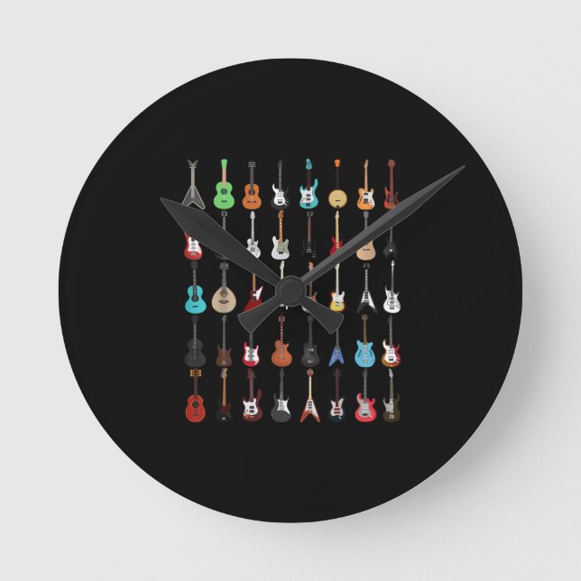 Horloge Ronde Musique guitar (Recto)