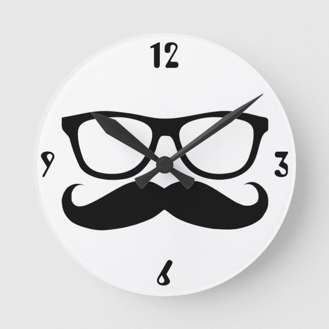 Horloge Ronde Mustache (Recto)