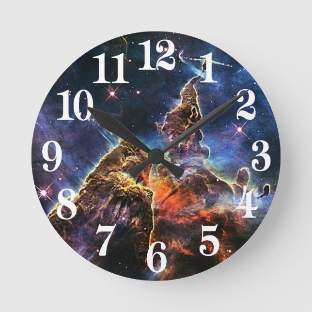 Horloge Ronde Mystic Mountain dans l'espace NASA (Recto)