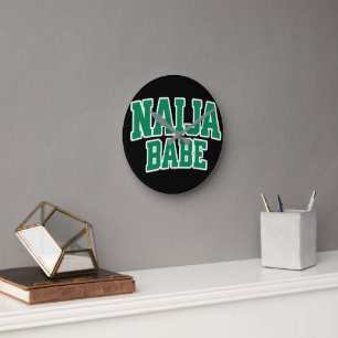 Horloge Ronde Naija Babe Fierté Nigériane