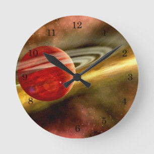 Horloge Ronde Naissance de Saturn