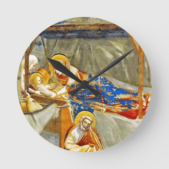 Horloge Ronde Nativité Naissance de Jésus (Recto)