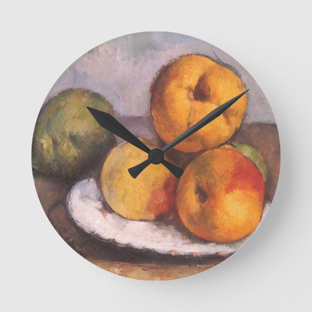 Horloge Ronde Nature morte Quince, pommes, poires de Paul Cezann (Recto)