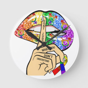 Horloge Ronde Ne jugez pas ce que vous ne comprenez pas Fierté L