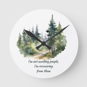 Horloge Ronde Ne pas éviter les gens dont je me remets
