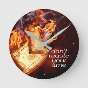 Horloge Ronde Ne perds pas ton temps