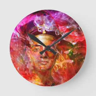 Horloge Ronde Nefertiti reine égyptienne