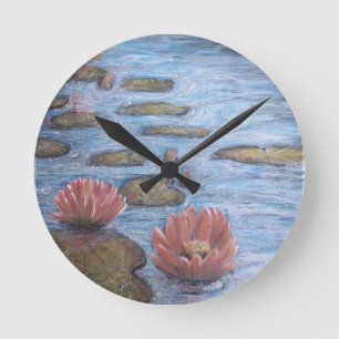Horloge Ronde Nénuphar