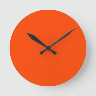 Horloge Ronde Neon, Ensemble Vivid Orange Cornhole