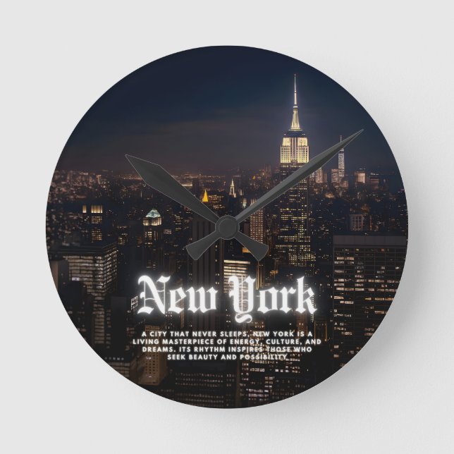 Horloge Ronde New York (Recto)