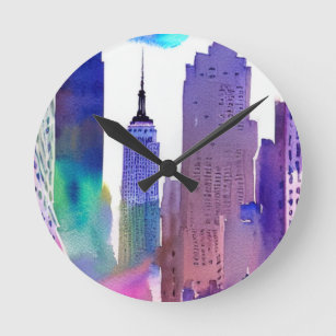 Horloge Ronde New York City New York Empire State Building