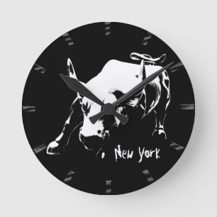 Horloge Ronde New York  Clock  Gifts Decor NY Wall Clock