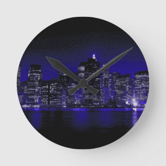 Horloge Ronde New York La Nuit