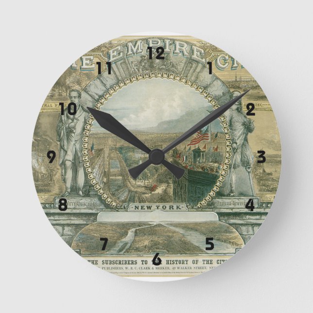 Horloge Ronde New York L'Empire City (Recto)