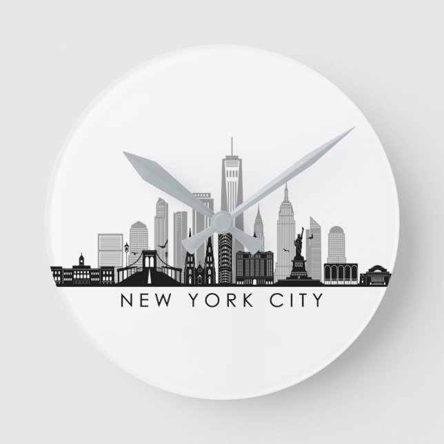 Horloge Ronde NEW YORK Manhattan USA City Skyline (Recto)