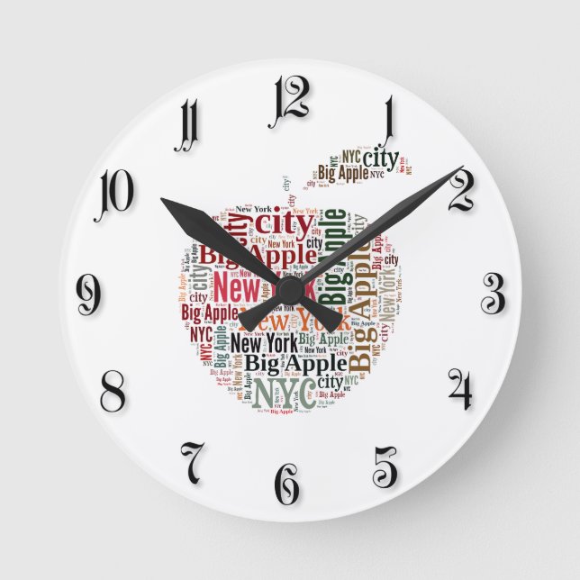 Horloge Ronde New York words cloud (Recto)