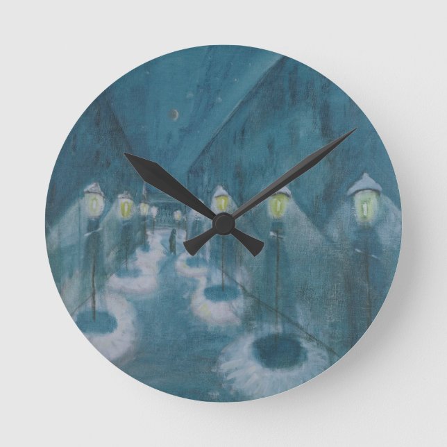 Horloge Ronde Night Street (Street By Night) (1922) Walter Grama (Recto)