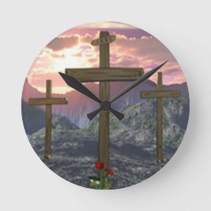 Horloge Ronde No Greater Love Cross