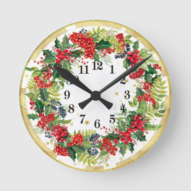 Horloge Ronde Noël (Recto)