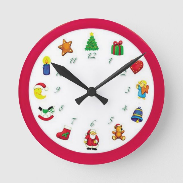 Horloge Ronde Noël (Recto)