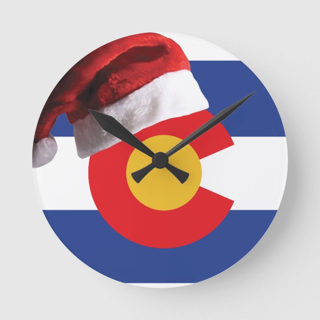 Horloge Ronde Noël au Colorado (Recto)