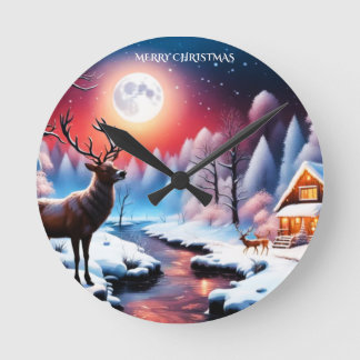 Horloge Ronde Noël au Creek