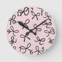 Nœuds Noirs Mignons et Tendance Rose