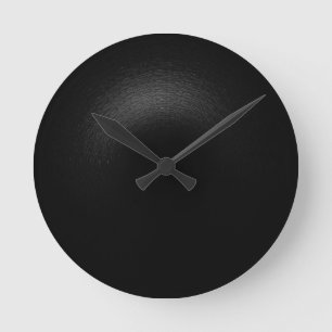 Horloge Ronde Noir Ombré - Créez votre propre