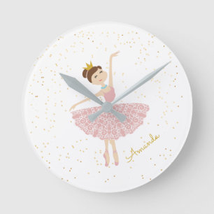 Horloge Ronde nom ballerina personround clock
